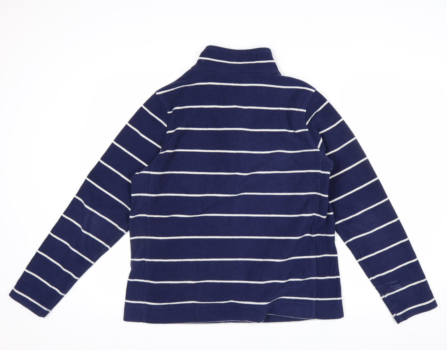 Rohan Womens Navy Striped Fleece Pullover Sweatshirt Size M