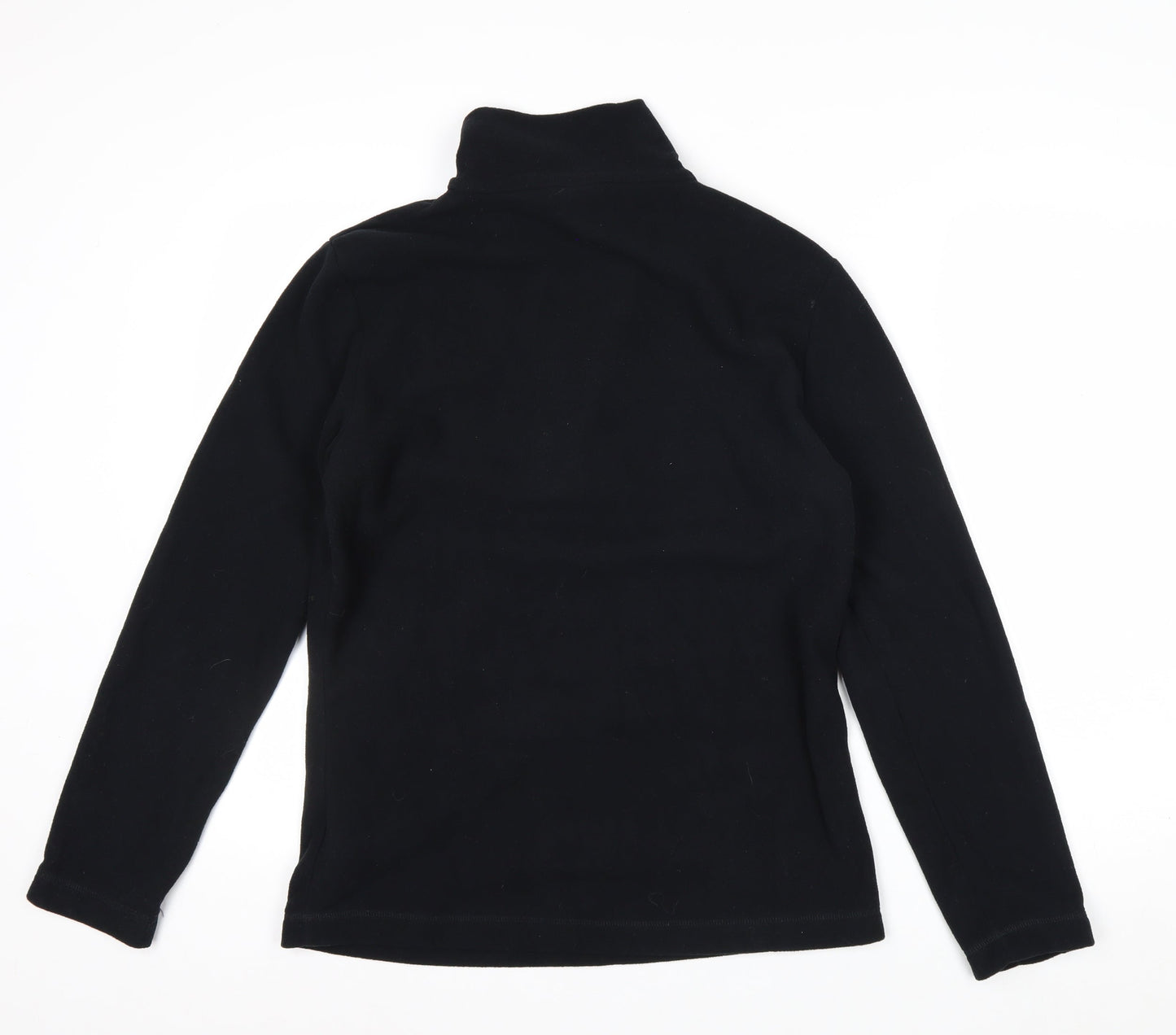 Gelert Womens Black Size 12 Fleece 1/2 Zip Pullover Sweatshirt