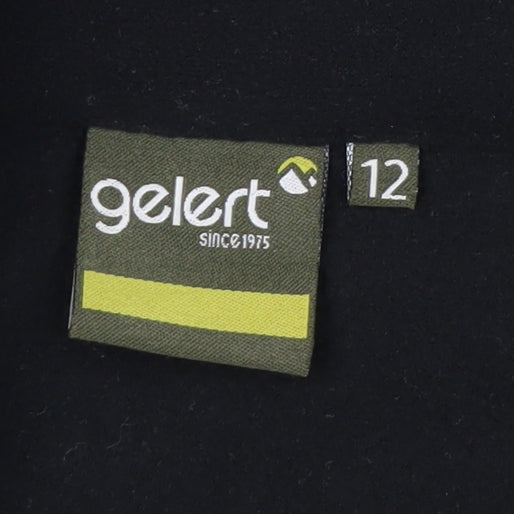 Gelert Womens Black Size 12 Fleece 1/2 Zip Pullover Sweatshirt