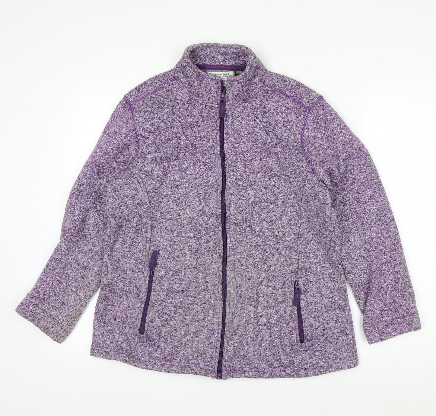 Mountain Warehouse Womens Purple Full Zip Fleece Jacket Size 16