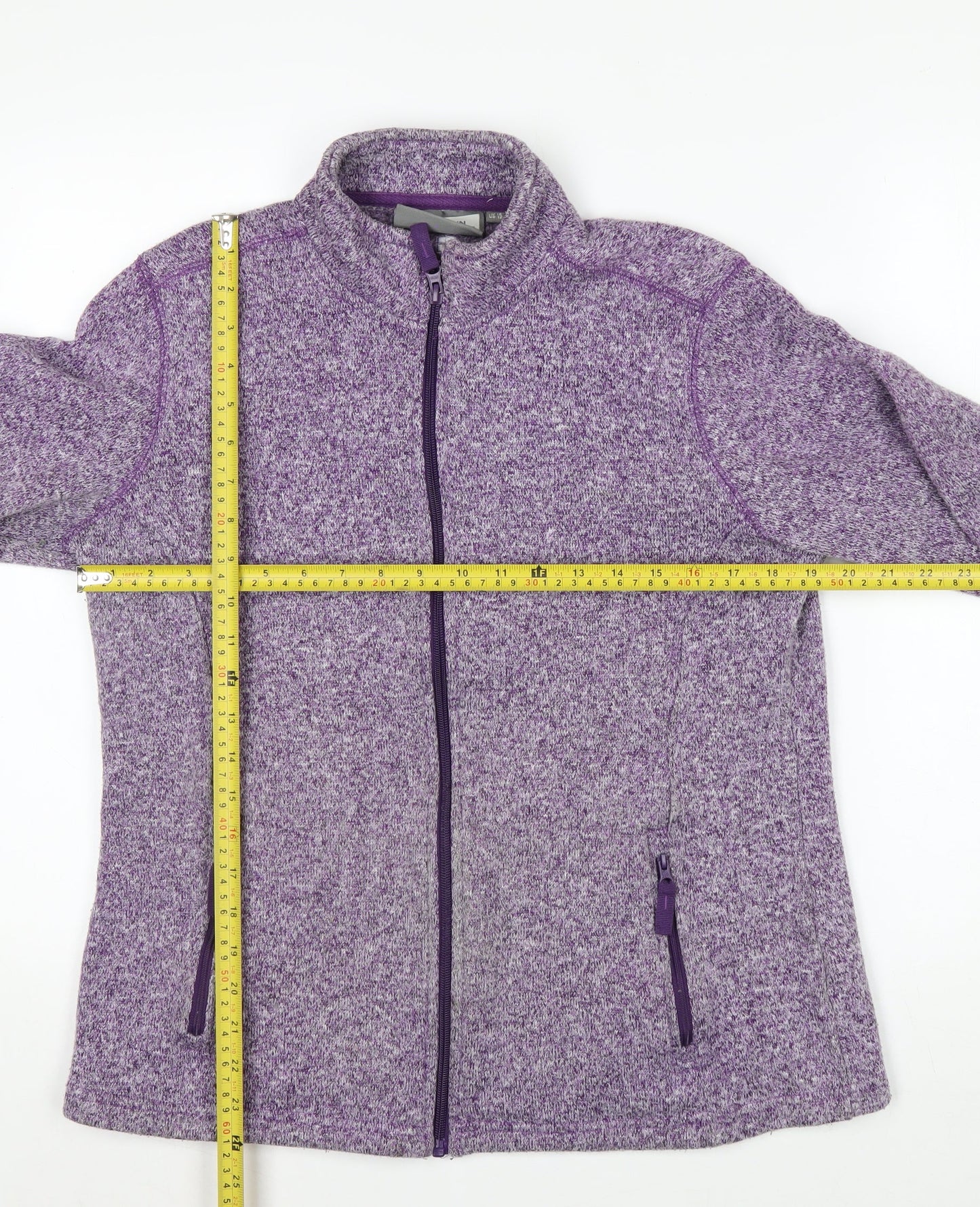Mountain Warehouse Womens Purple Full Zip Fleece Jacket Size 16