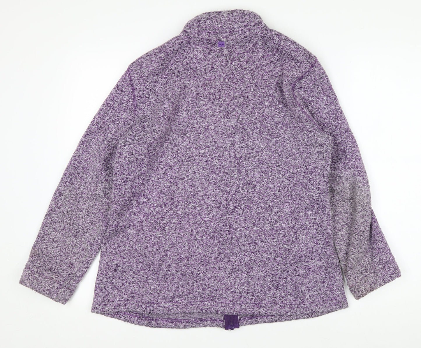Mountain Warehouse Womens Purple Full Zip Fleece Jacket Size 16