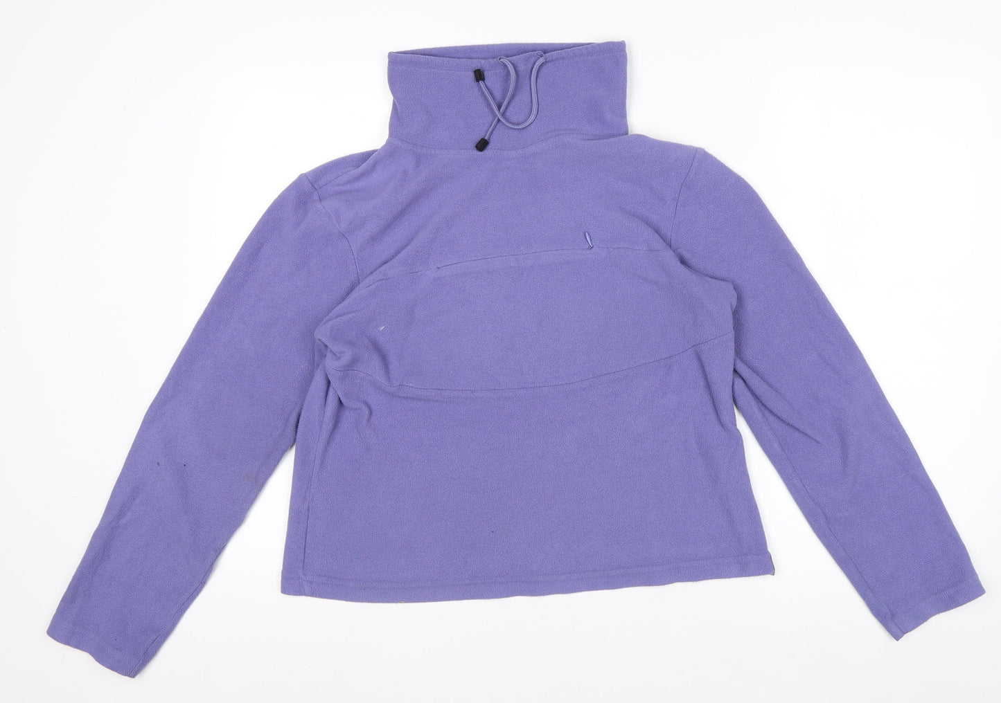 Kickers Womens Purple Fleece Pullover Sweatshirt Size 16