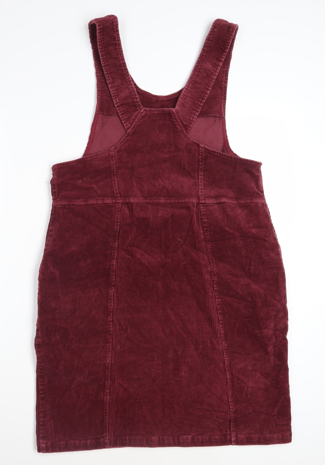 Roman Womens Red Corduroy Pinafore Dress Size 12 Sleeveless Workwear