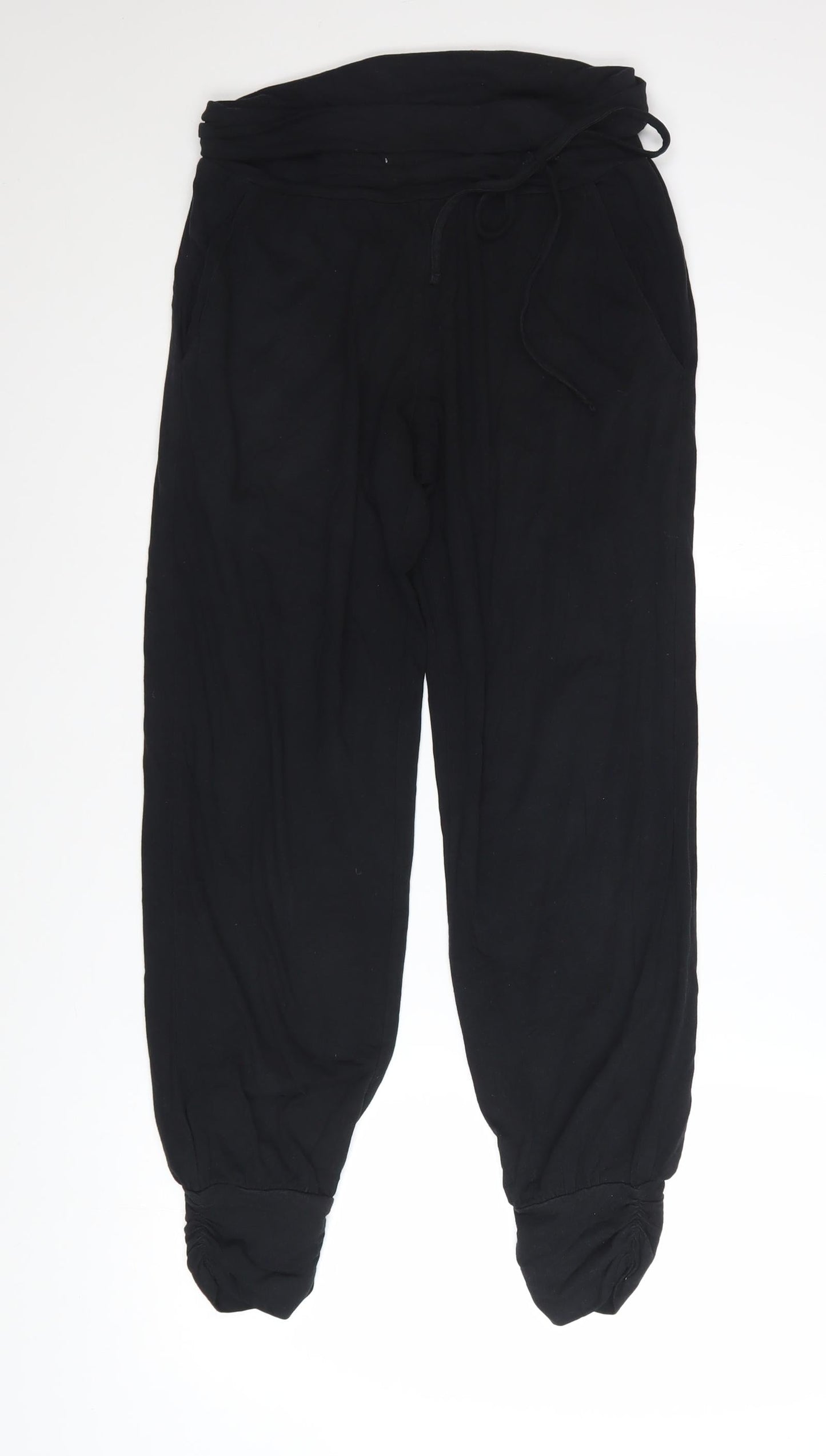 Hush Women’s Black Joggers Size 6 Cotton Blend Pull-On Trousers
