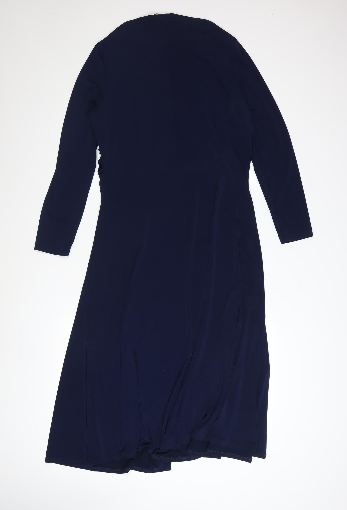 JD Williams Women’s Blue Size 16 Fit & Flare Long Sleeve Dress