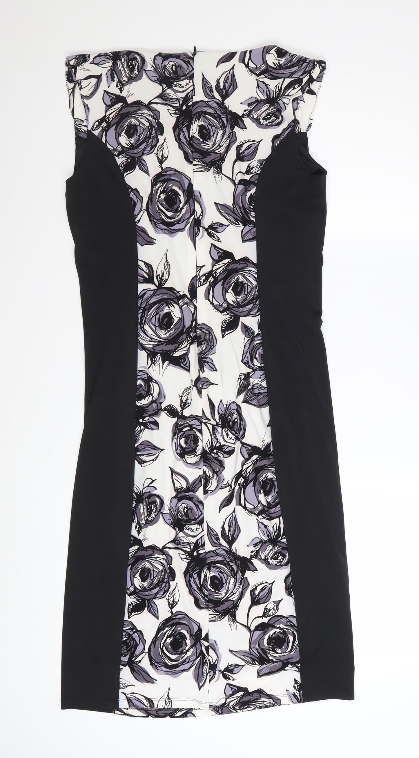 Phase Eight Women’s Black Floral Bodycon Dress Size 14
