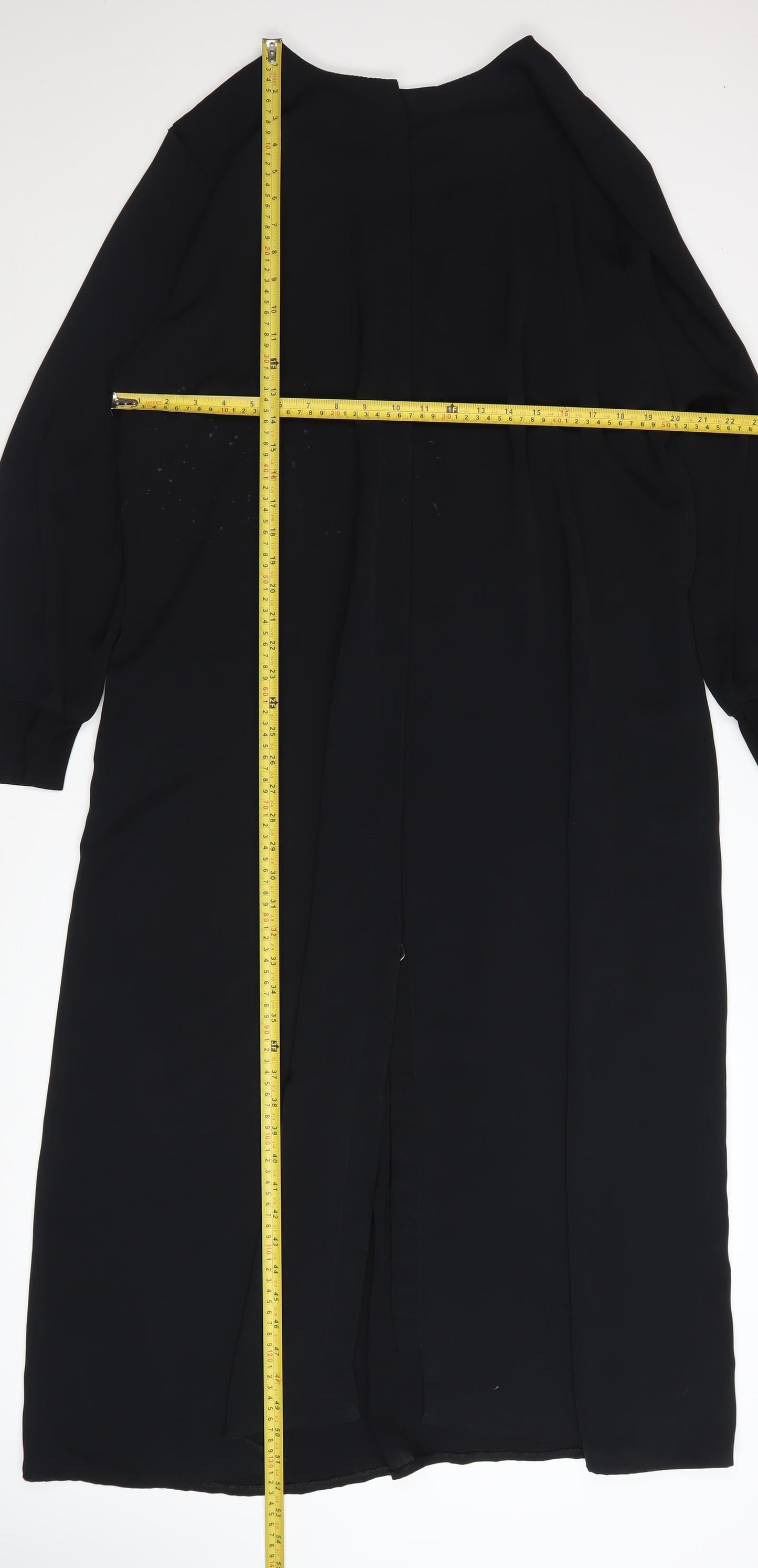 BELKIS Women Black Plus Size 24 Midi Shift Dress