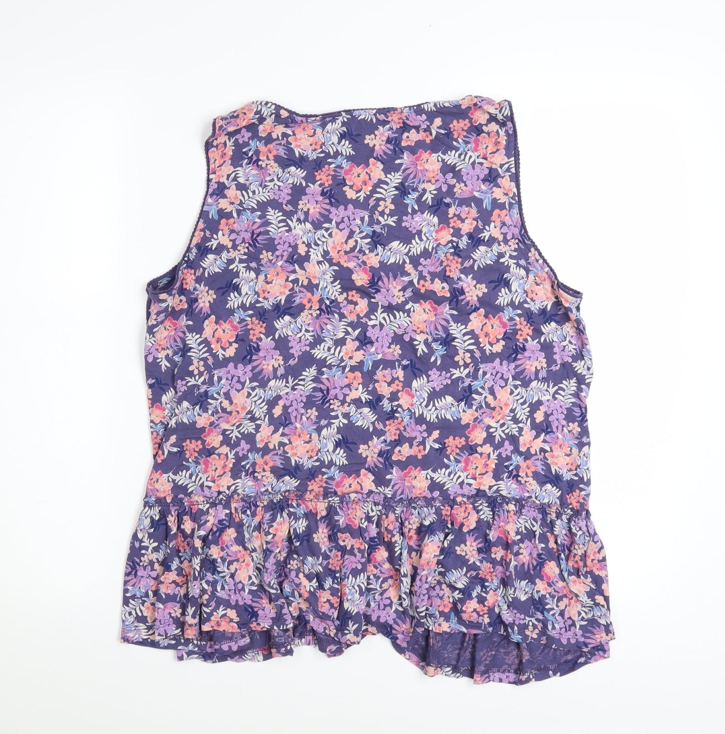 Marks and Spencer Per Una Women’s Multicoloured Floral Sleeveless Tunic Blouse Size 18