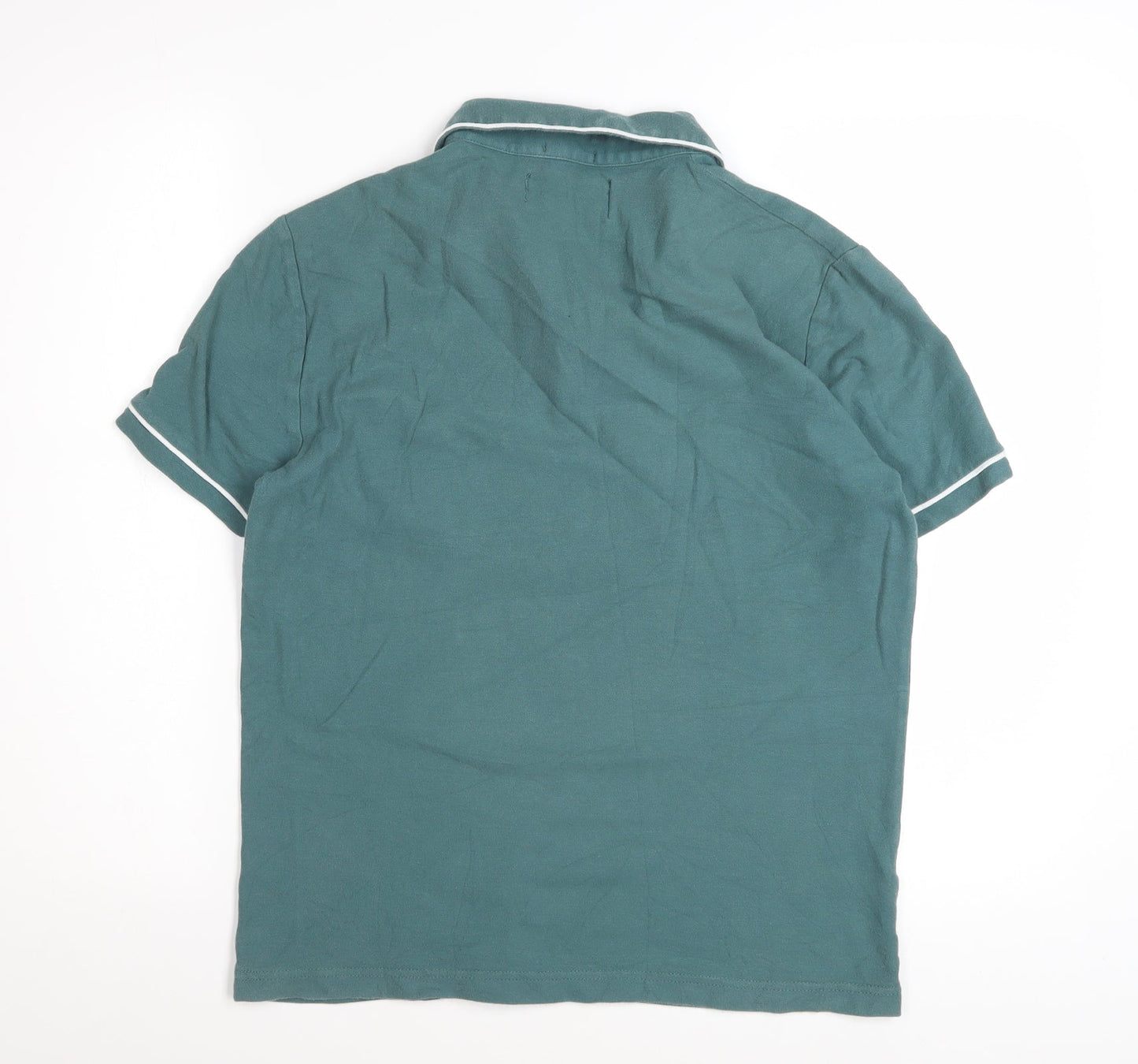 Original Penguin Men's Green Slim Fit Short Sleeve Polo Shirt M
