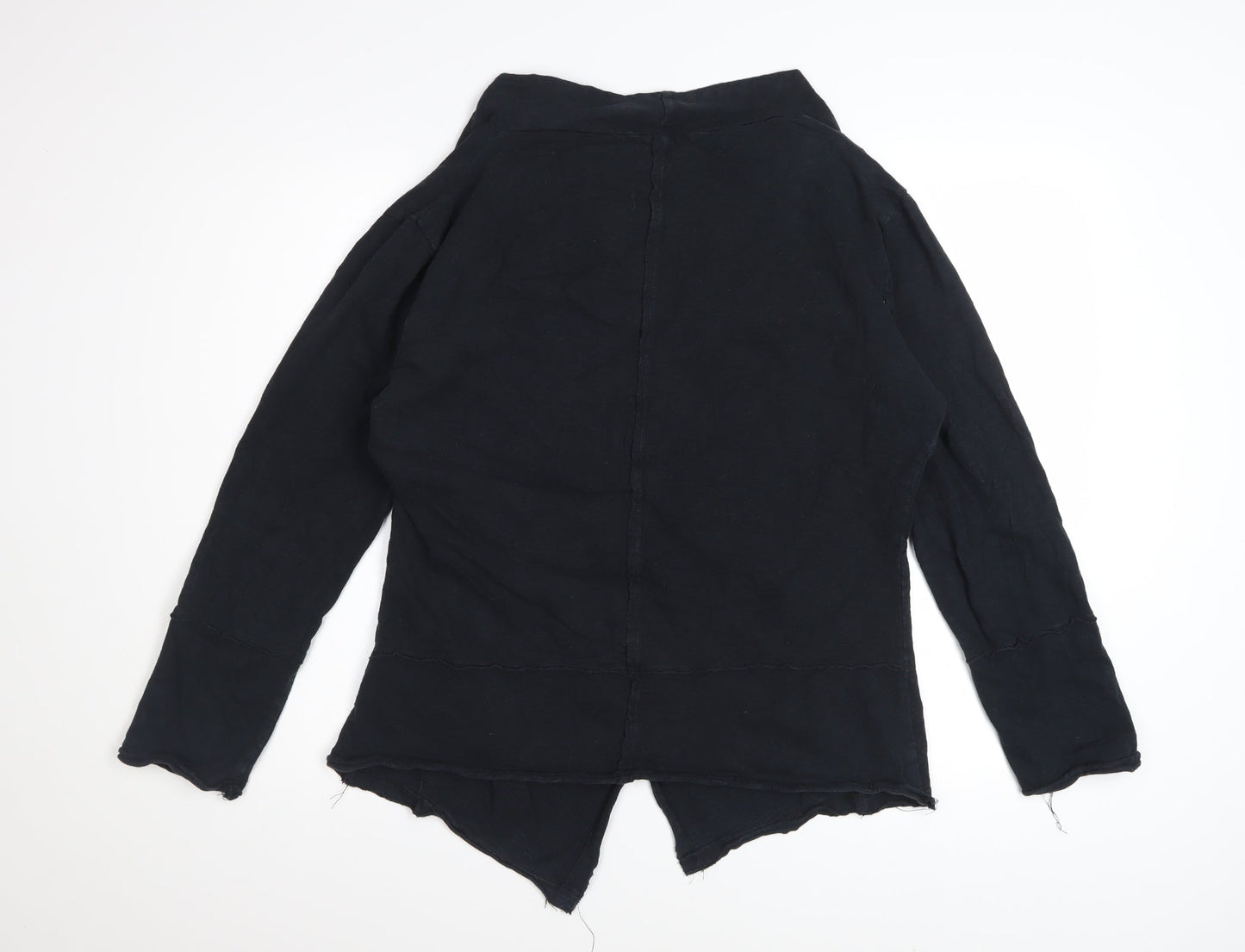 Alice C Women Black Size 20 Cowl Neck Wrap Blouse Long Sleeve Cotton
