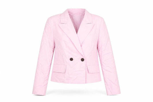 Marks and Spencer Women's Pink Blazer Size 6 Linen Mix