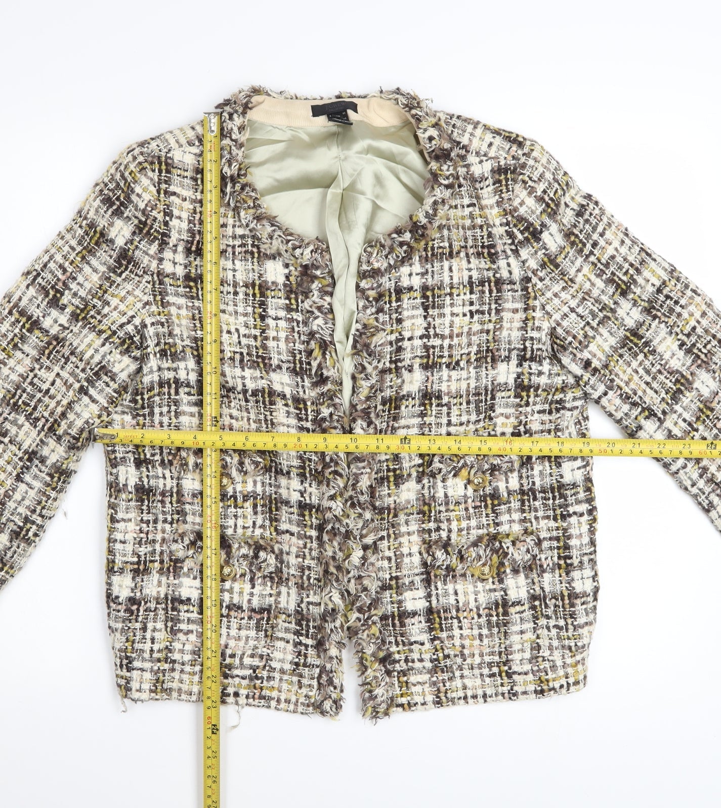 J.Crew Women’s Multicoloured Tweed Blazer Jacket Size 10