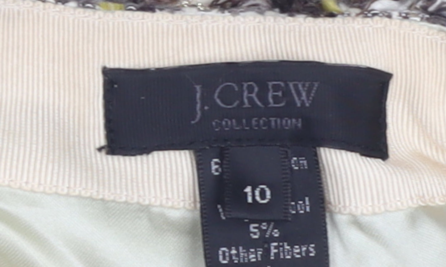 J.Crew Women’s Multicoloured Tweed Blazer Jacket Size 10