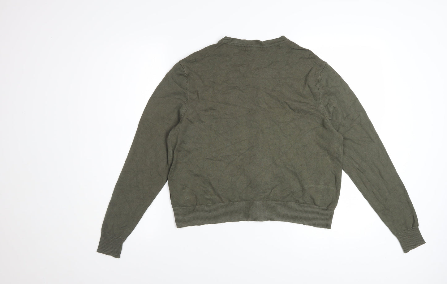Marks and Spencer Women’s Green Cardigan Size 14 Crew Neck Knitwear
