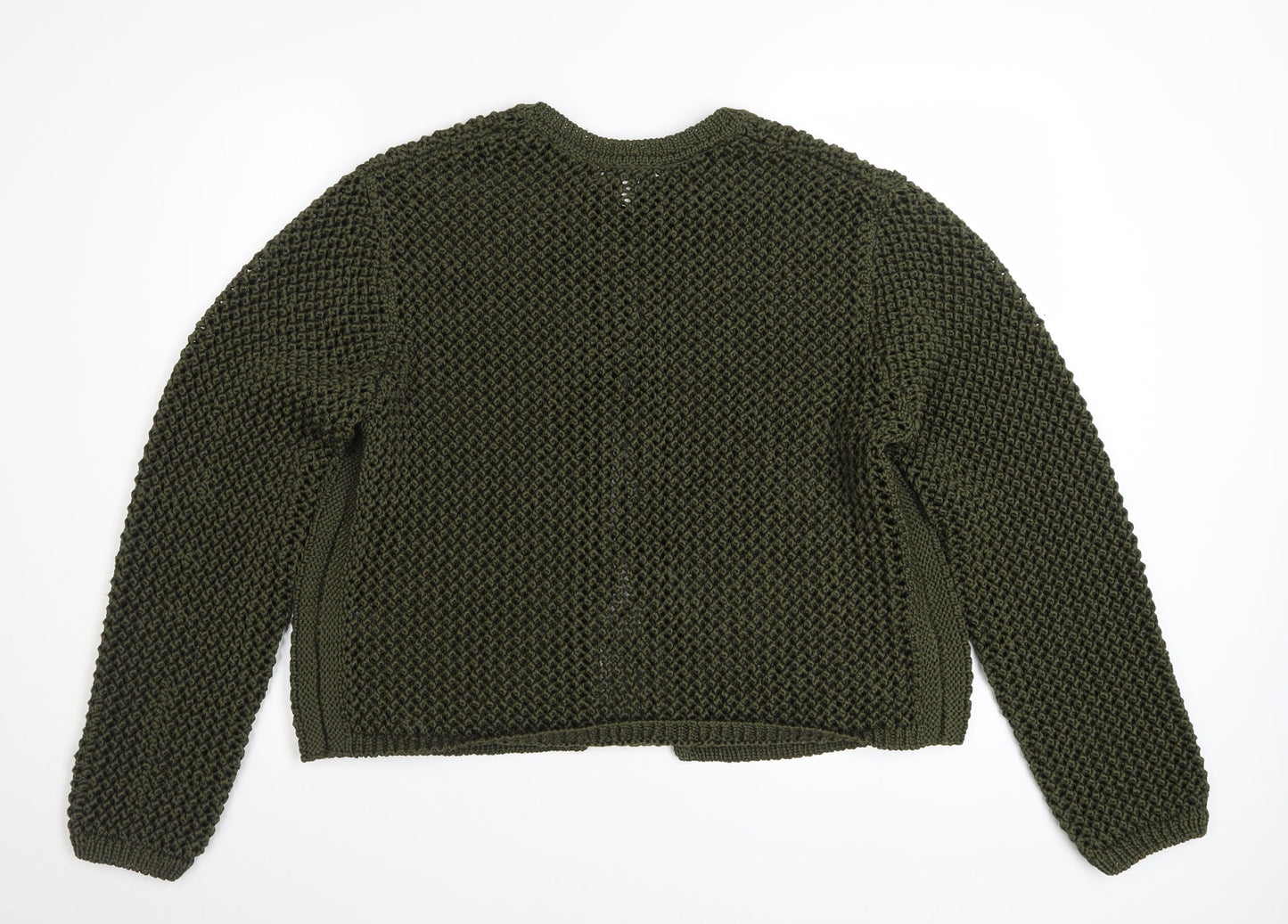 Marks and Spencer Womens Green Knit Tie Front Cardigan Size L
