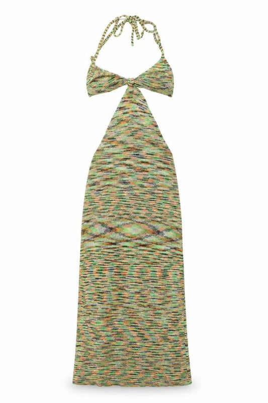 Jaded London Women Multicoloured Halter Slip Midi Dress M