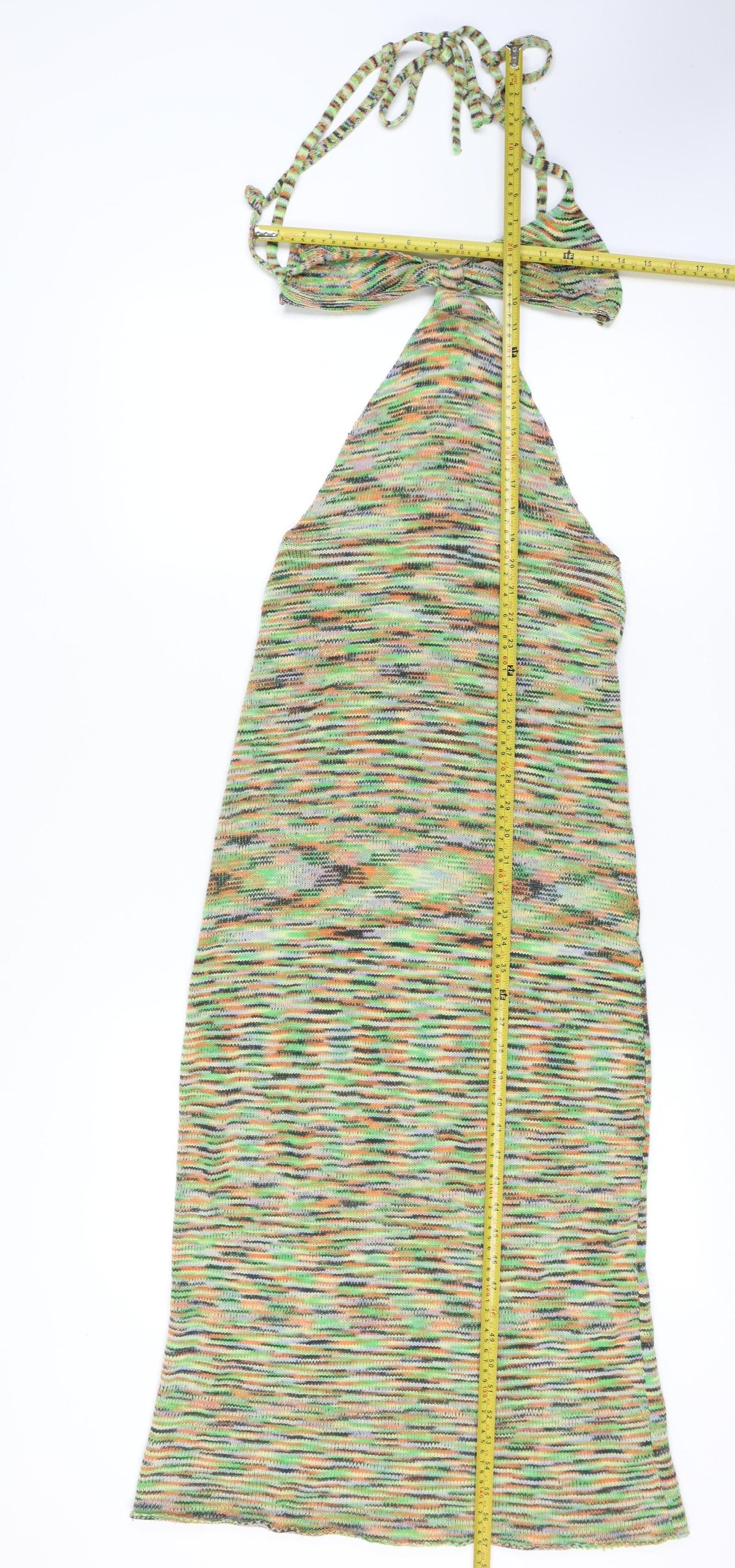 Jaded London Women Multicoloured Halter Slip Midi Dress M