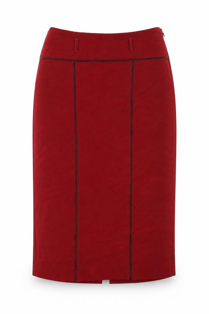 Marks & Spencer Women Red Pencil Skirt Size 10 Lined Workwear