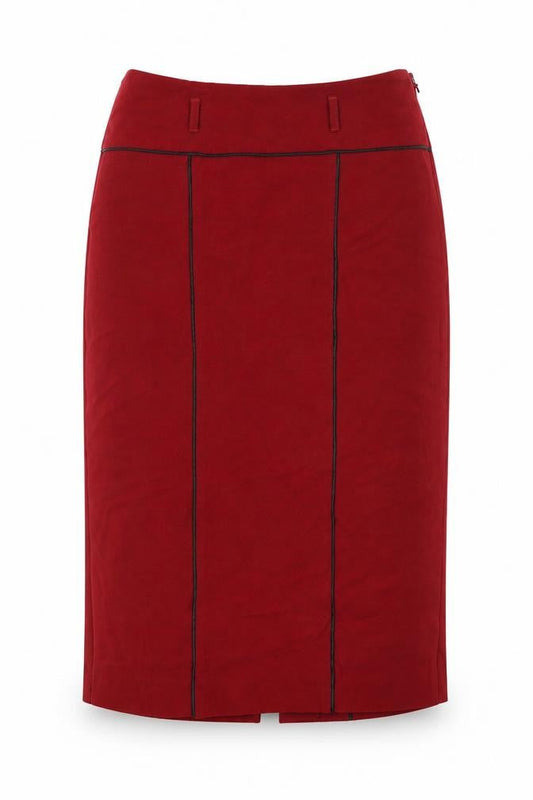 Marks & Spencer Women Red Pencil Skirt Size 10 Lined Workwear