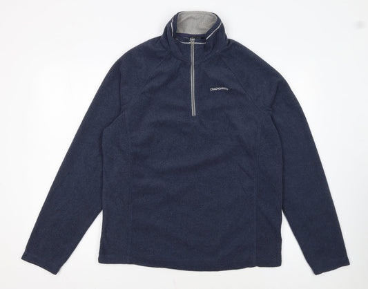 Craghoppers Mens Blue Fleece 1/2 Zip Pullover Sweatshirt M