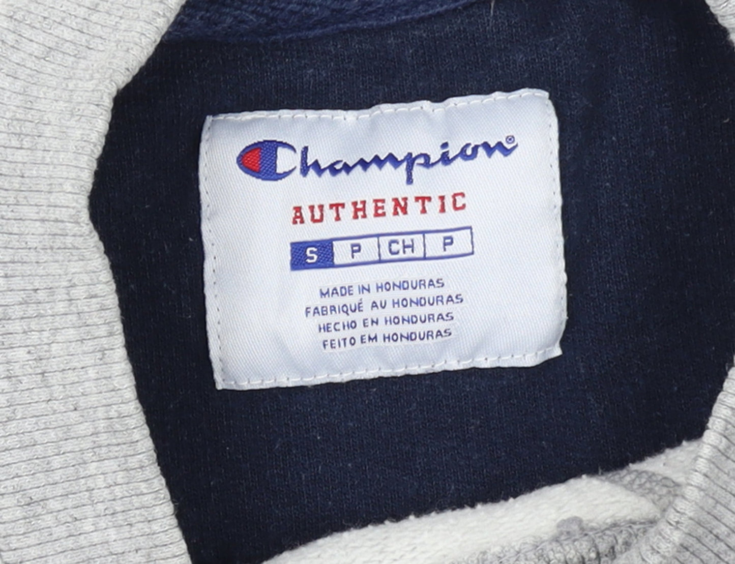 Champion Men's Grey Crew Neck Pullover Sweatshirt Size S