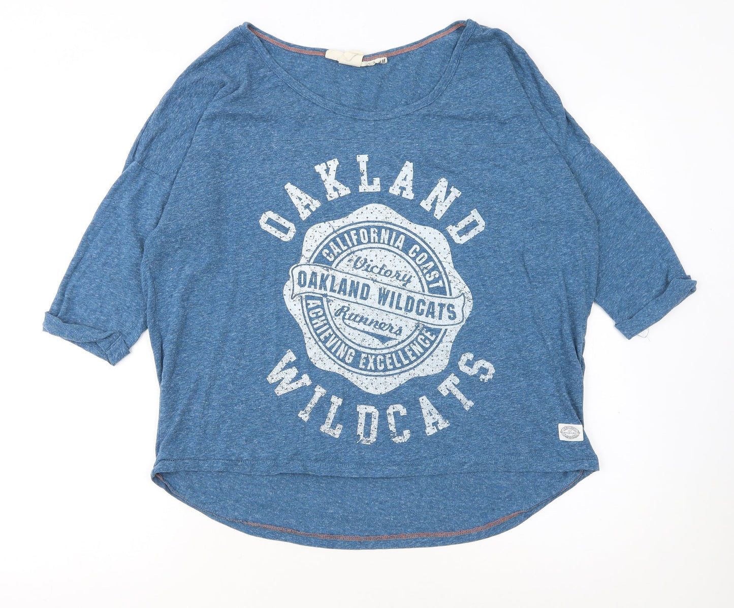 H&M Women’s Blue Oakland Wildcats Relaxed Jersey T-Shirt Size L