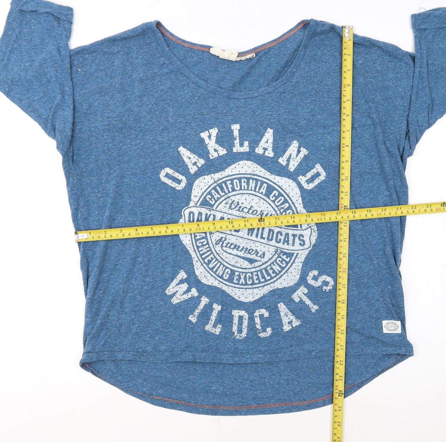 H&M Women’s Blue Oakland Wildcats Relaxed Jersey T-Shirt Size L