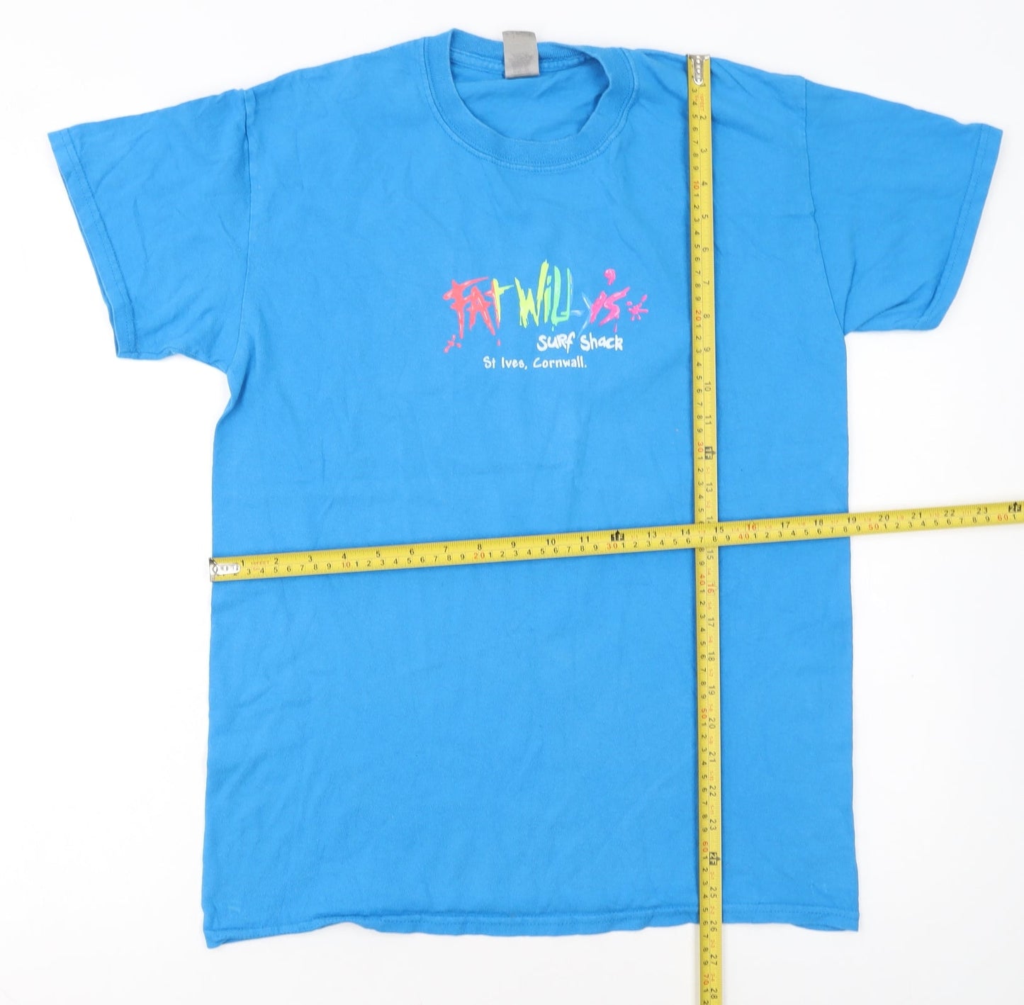 Fat Willy's Surf Shack Men's Blue Graphic T-Shirt Size M Regular Fit