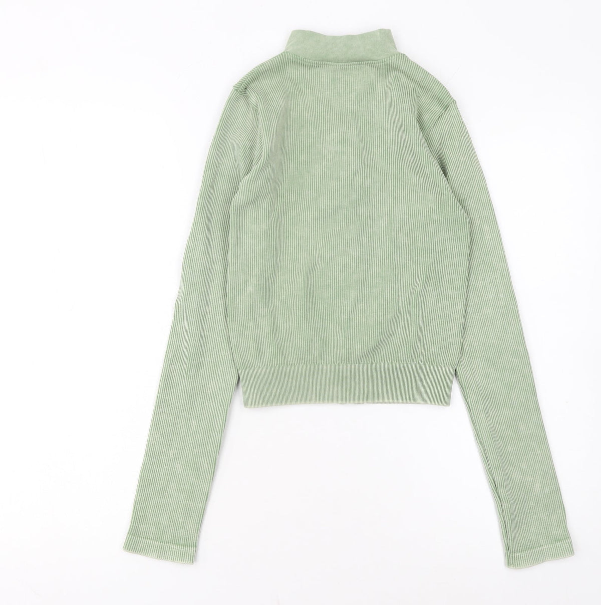 PRETTYLITTLETHING Women’s Green Track Jacket Size S Full Zip Activewear