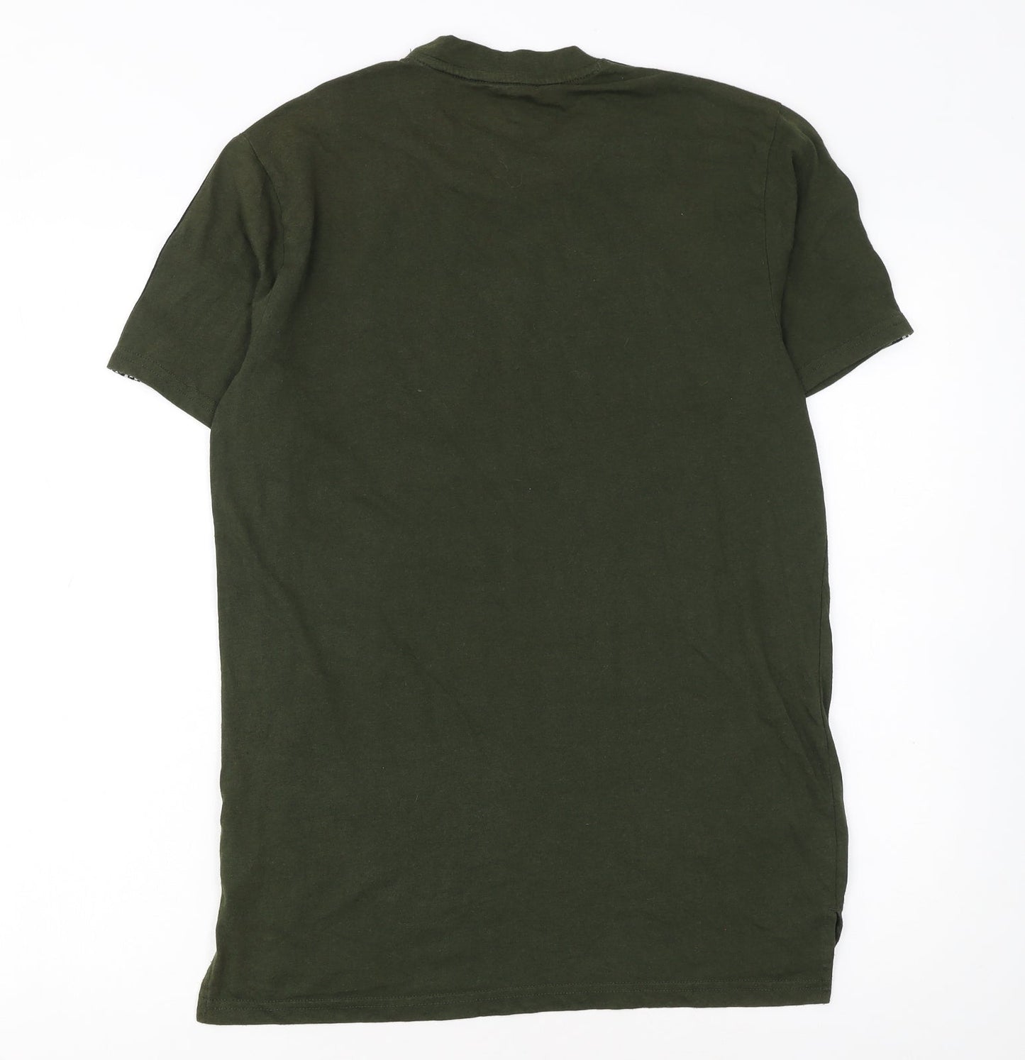 H&M Sport Men's Green Short Sleeve T-Shirt Size S Gym Training