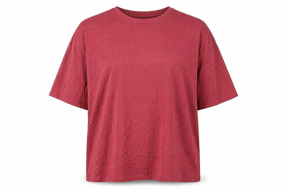 Simply Be Women’s Red Cotton Jersey Relaxed Fit T-Shirt Size 18