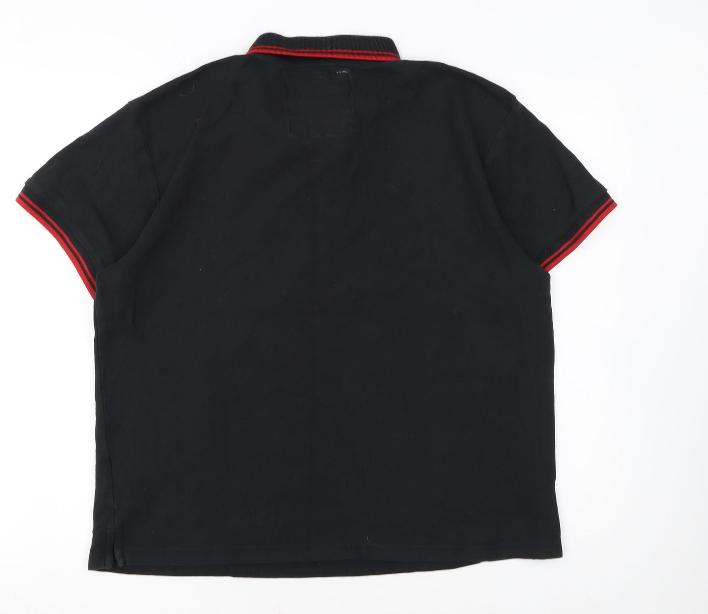 Charles Wilson Men's Black XL Polo Shirt Short Sleeve 100% Cotton