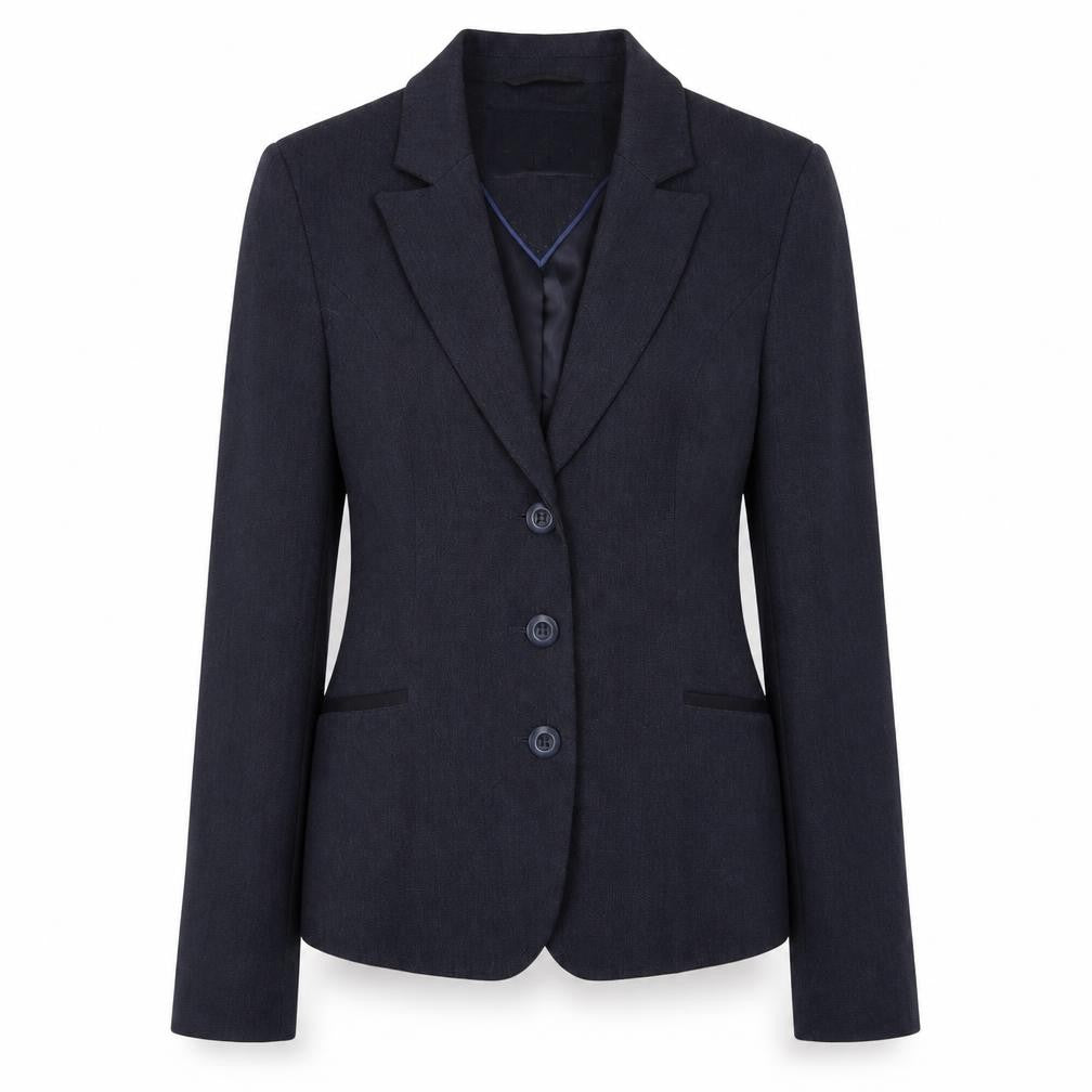 Next Women Navy Blue Single-Breasted Suit Jacket Size 12L