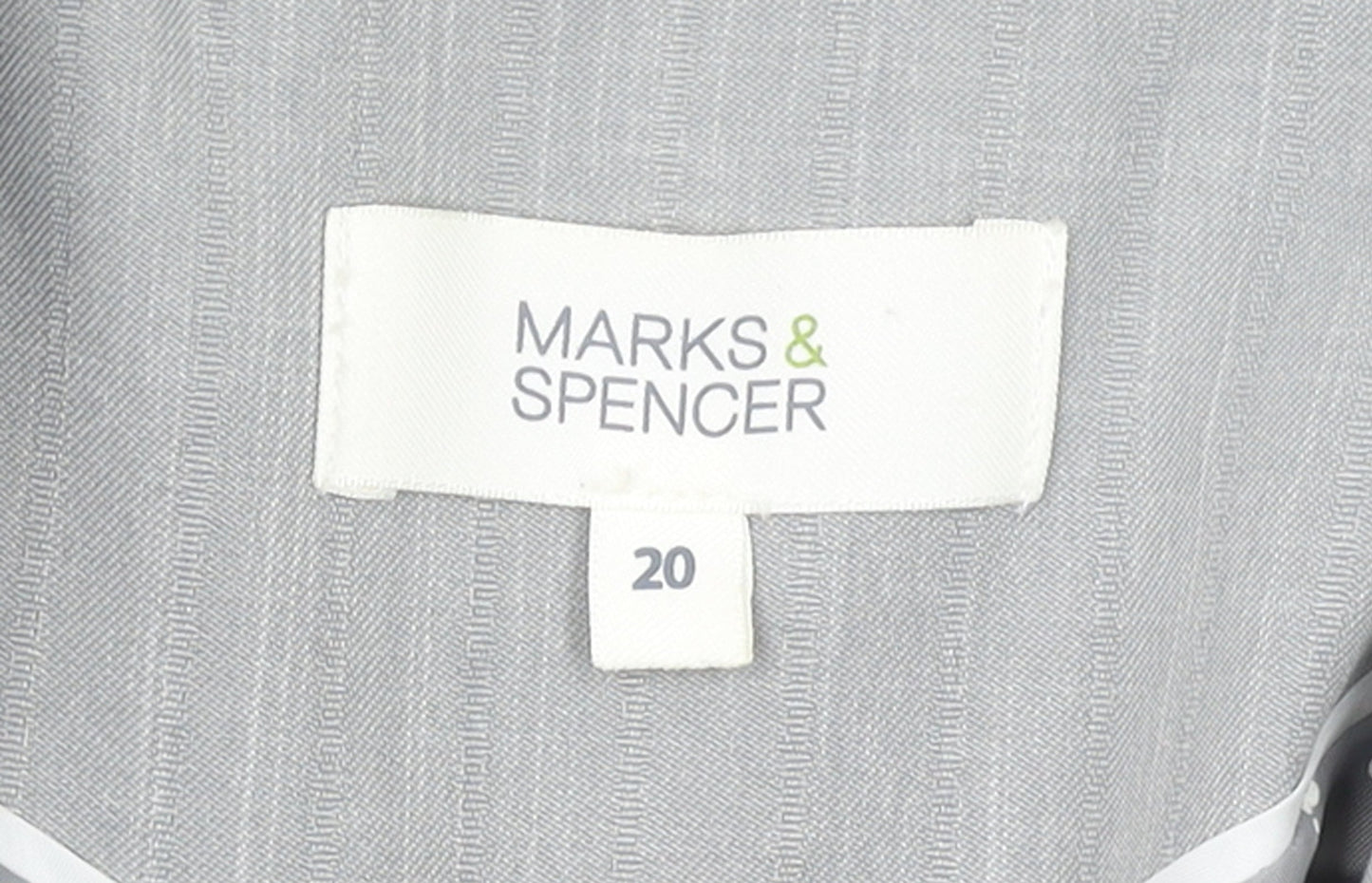 Marks and Spencer Women’s Grey Size 20 Single-Breasted Blazer
