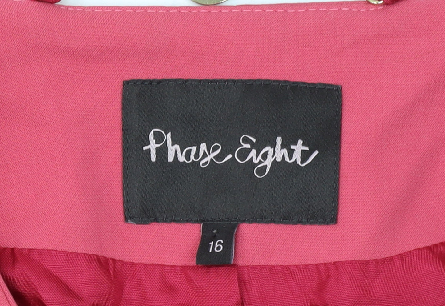 Phase Eight Women Pink Size 16 Regular Fit Lined Blazer