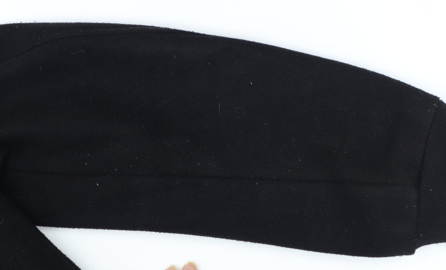 Zara Women Black L Polyester Bomber Jacket with Zip Pockets