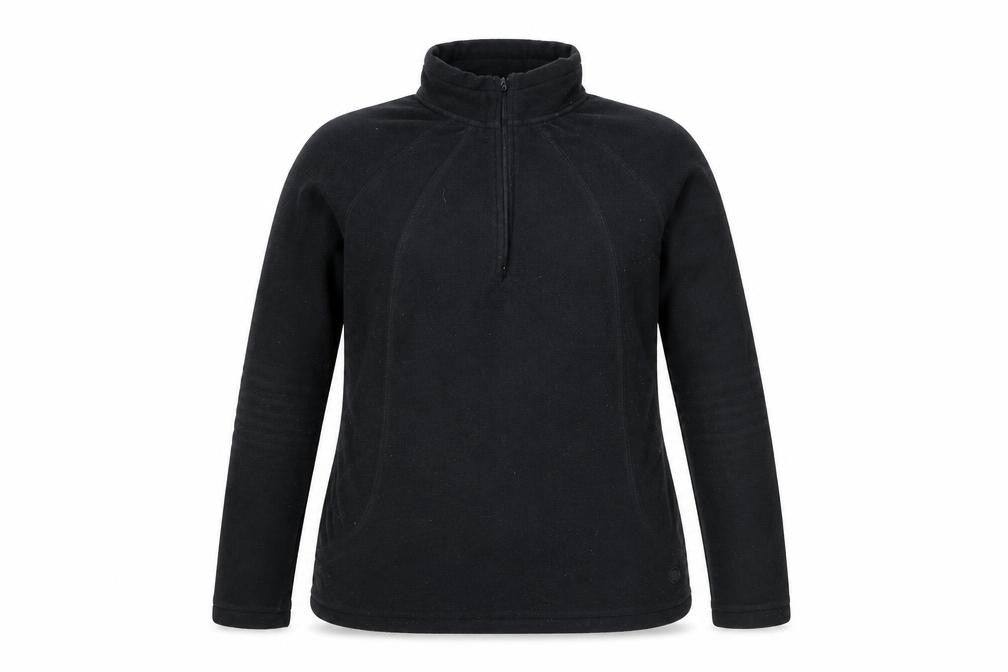 Peter Storm Women's Black Size 8 1/2 Zip Fleece Pullover Sweatshirt