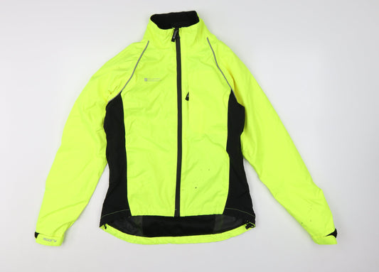 Mountain Warehouse Womens Yellow Waterproof Windbreaker Jacket Size 8