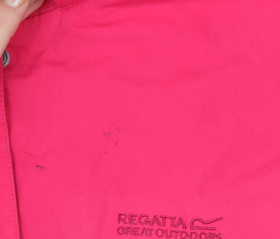 Regatta Women’s Pink Waterproof Hooded Rain Coat Jacket UK 14