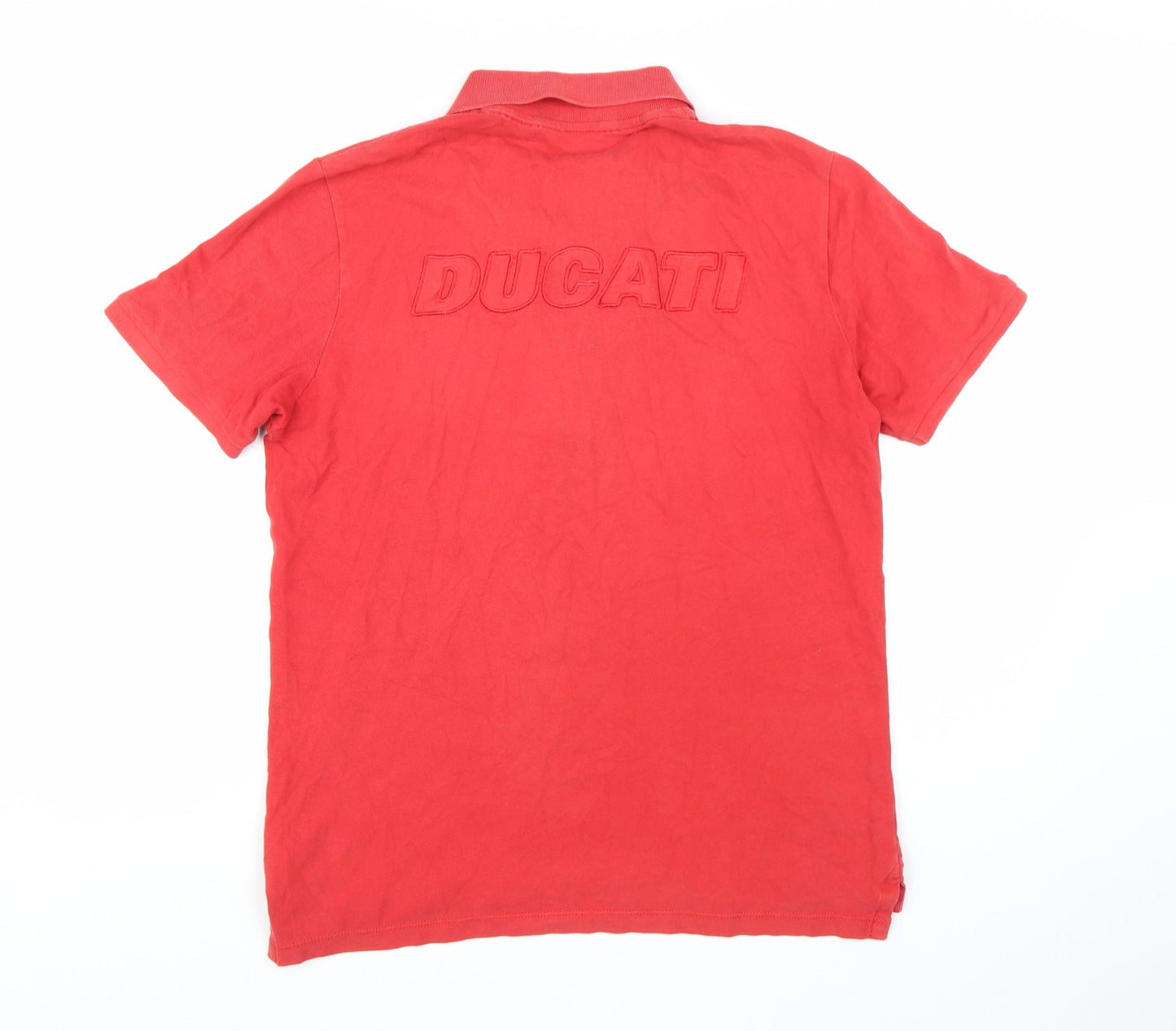 Puma Ducati Red Short Sleeve Men's Polo Shirt Size M