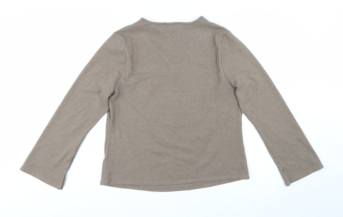 Marks and Spencer Womens Beige V-Neck Pullover Jumper Size 18