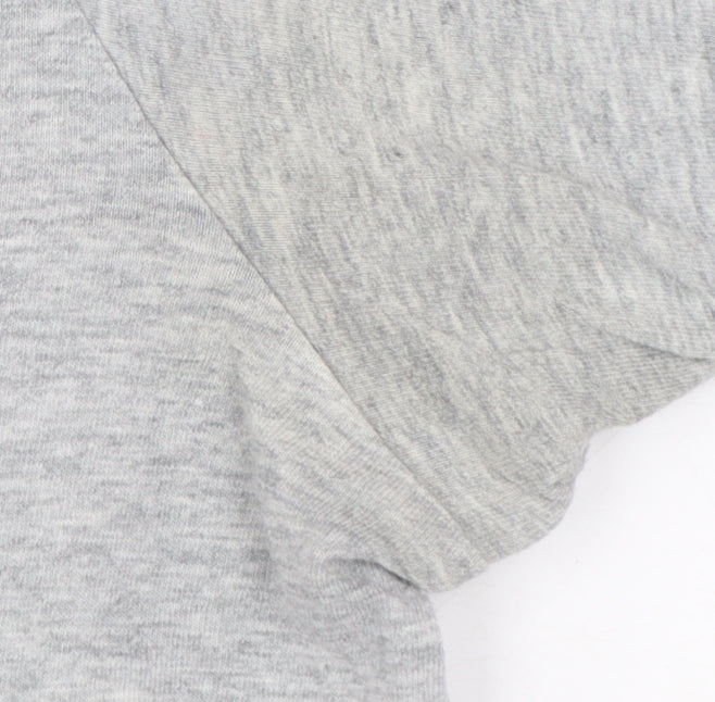 Diesel Men's Grey Crew Neck Cotton T-Shirt Size L Classic Fit