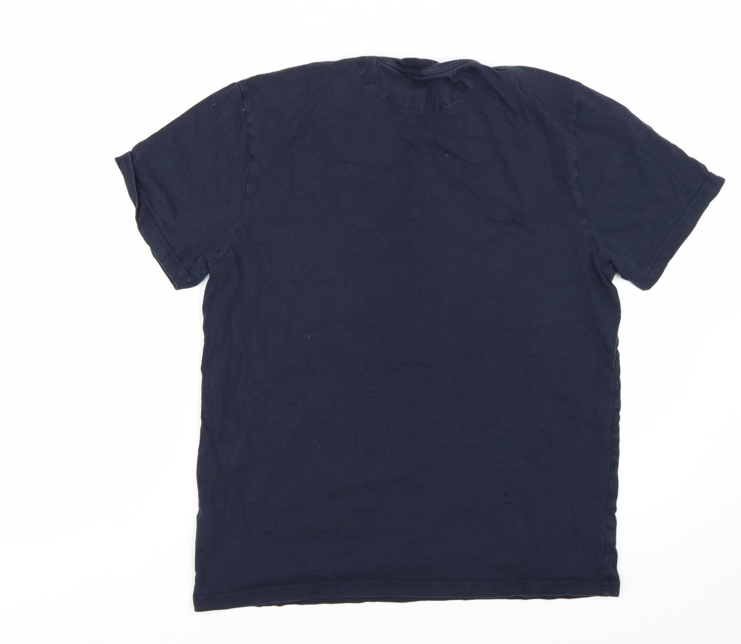 Hammond & Co Men's Navy Blue Cotton Crew Neck T-Shirt Medium