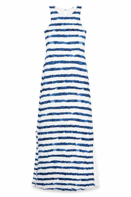 Ralph Lauren Women’s Blue Striped Sleeveless Long Tank Dress Size S