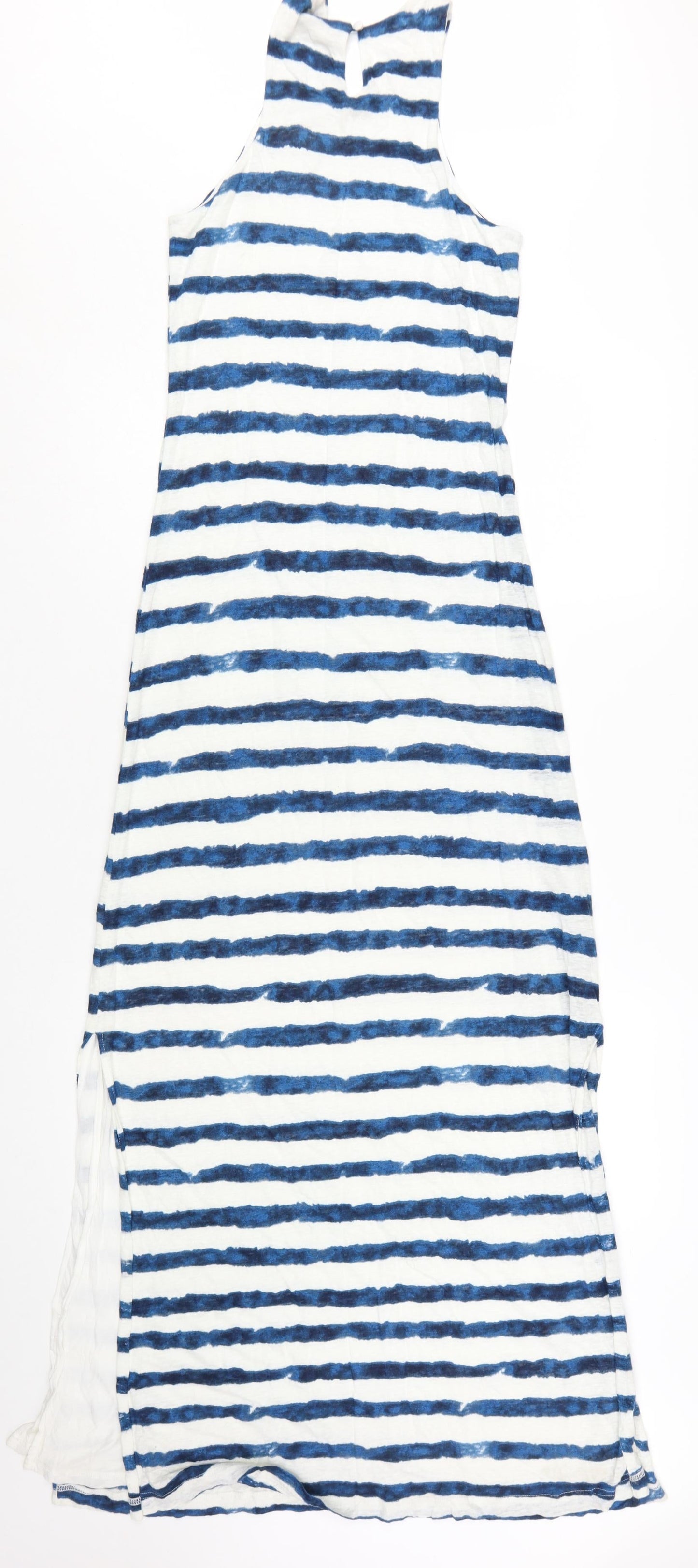 Ralph Lauren Women’s Blue Striped Sleeveless Long Tank Dress Size S