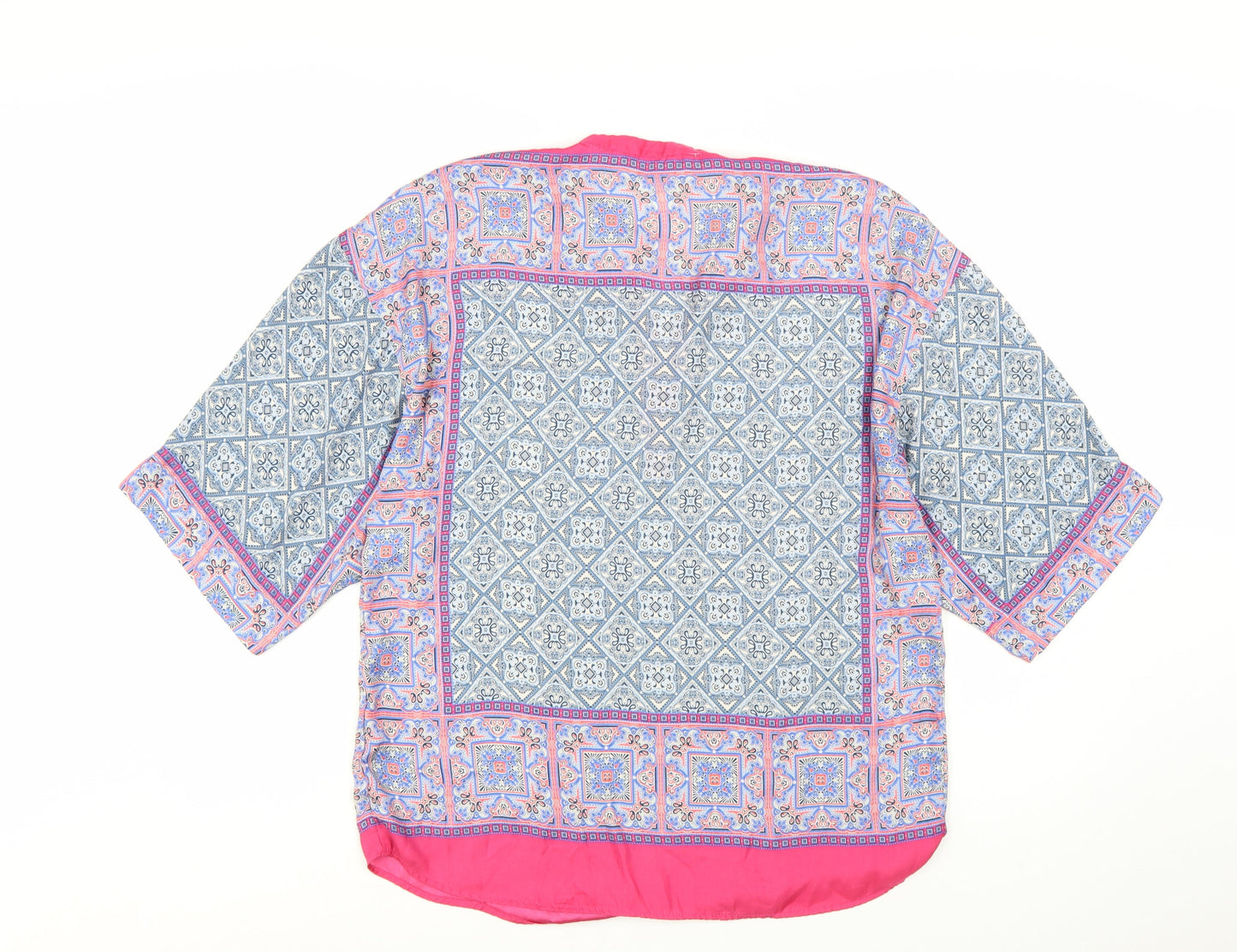 Zara Women Multicoloured Geometric Tunic Blouse Size 12