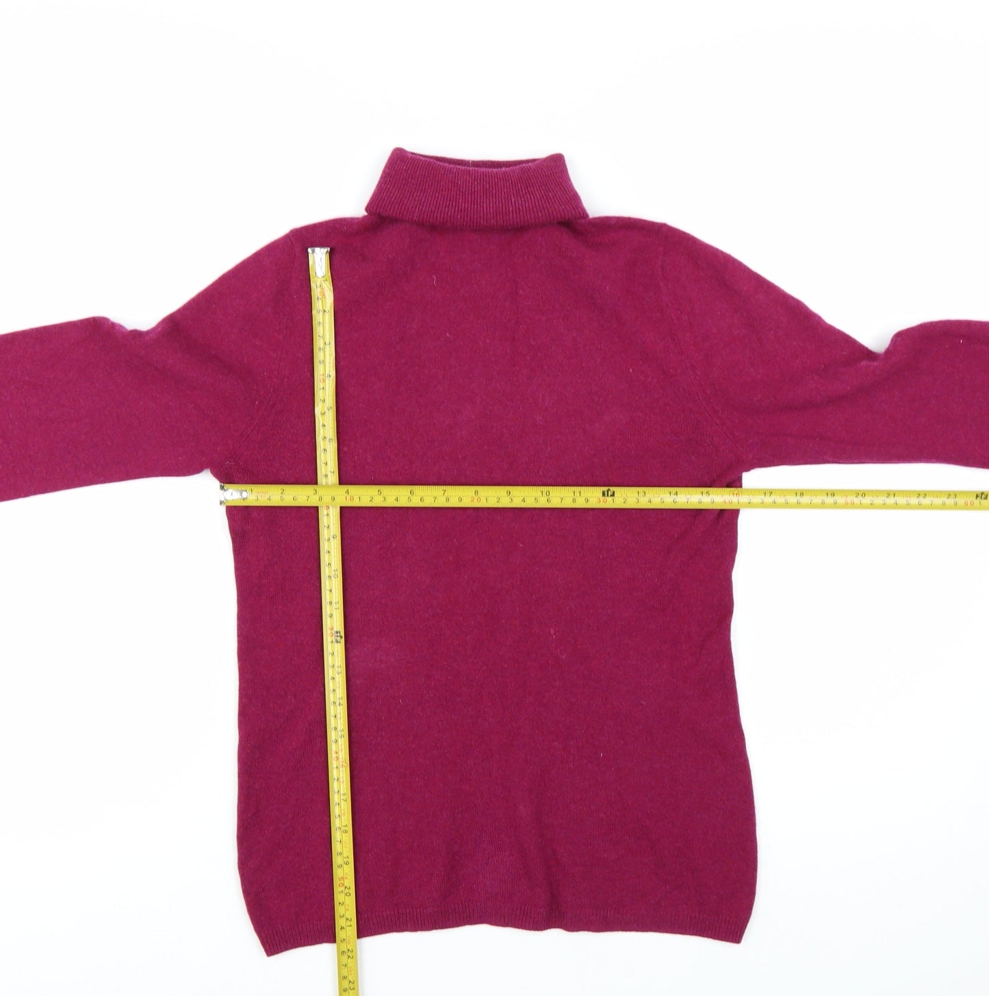 John Lewis Women's Purple Cashmere Roll Neck Jumper Size 12