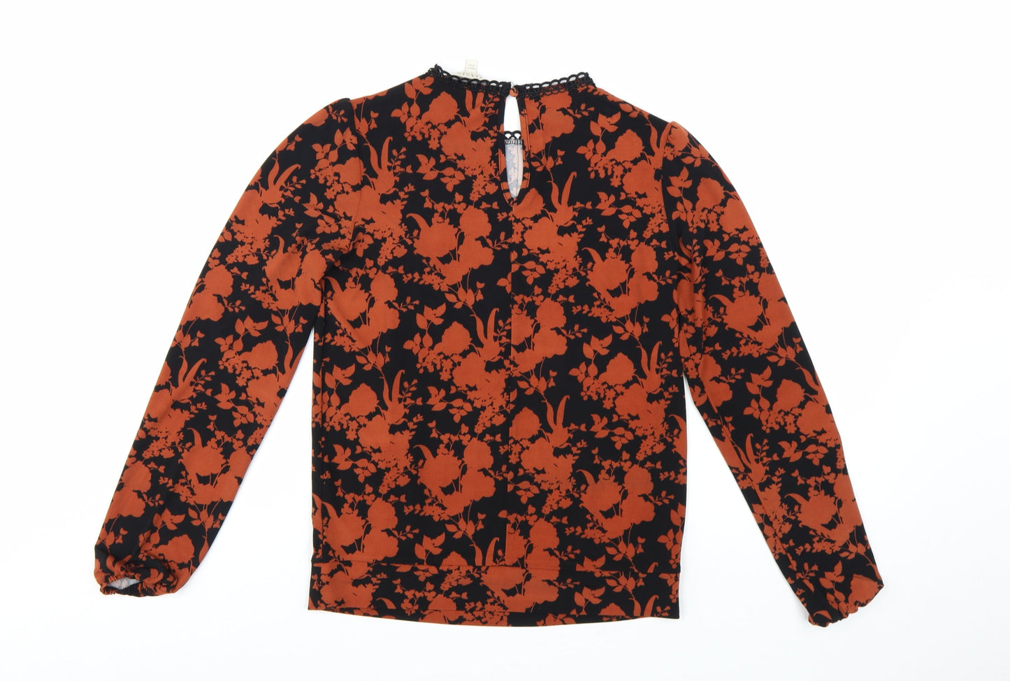 Oasis Women's Multicoloured Floral Lace Long Sleeve Tunic Blouse XS