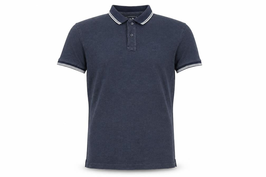 Tom Tailor Denim Men's Blue Regular Fit Polo Shirt Size M